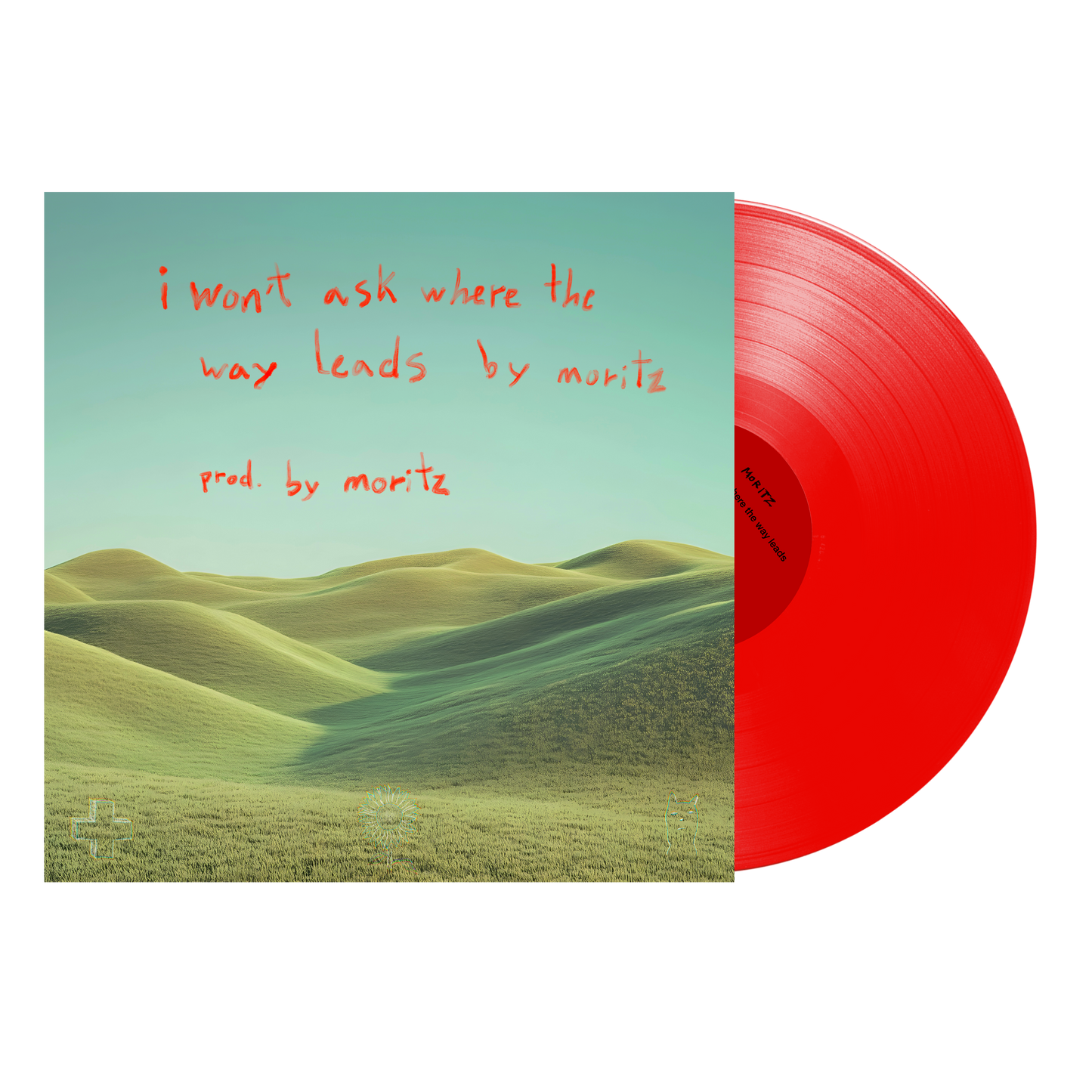 i won't ask where the way leads - Vinyl (transparent red)